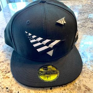 Black Paper Planes Fitted 7 1/2 with pin